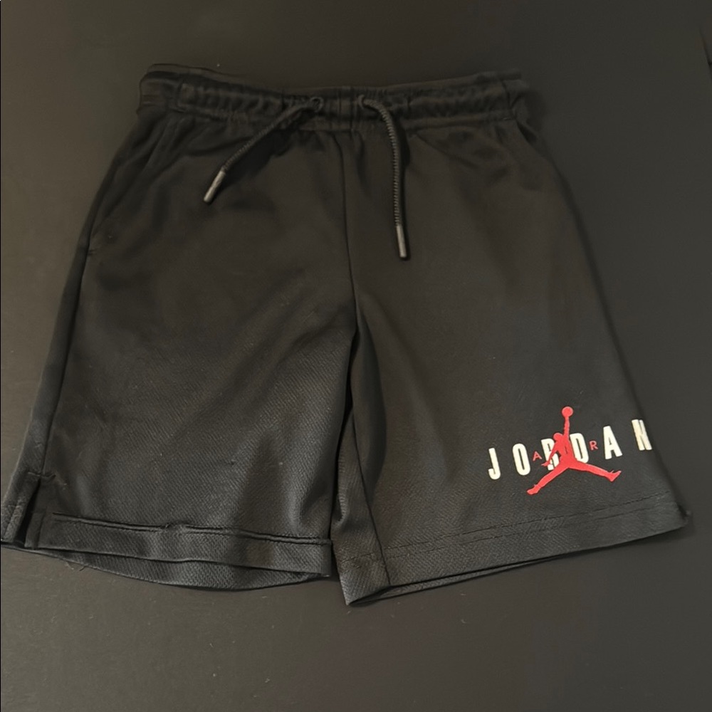 Jordan Black Relaxed Fit Shorts with Jumpman Logo